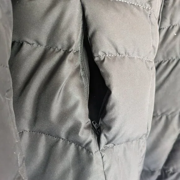 Lands End women's brown down coat - Picture 6 of 11